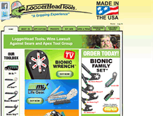 Tablet Screenshot of loggerheadtools.com